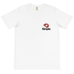 Organic T-Shirt Pocket Logo With Hey Make It Simple