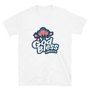 Short-Sleeve Unisex T-Shirt with God Bless America