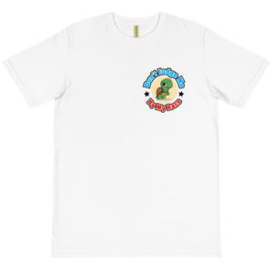 Organic T-Shirt Pocket Logo with Dont Judge Me By My Race