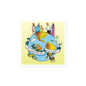 Bumper stickers With Lets Share And Save Our Planet