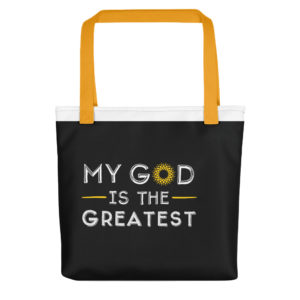 Tote bag With My God Is The Greatest
