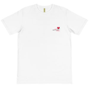 Organic T-Shirt Pocket Logo With Hey Life Is Too Short To Hate