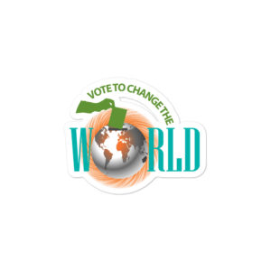 Bumper stickers With Vote To Change The World