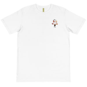 Organic T-Shirt Pocket Logo With Peace And Hug NEW
