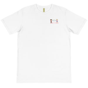 Organic T-Shirt Pocket Logo With Keep Social Distance