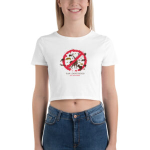 Women’s Crop Tee With Fur Looks Good On Animals