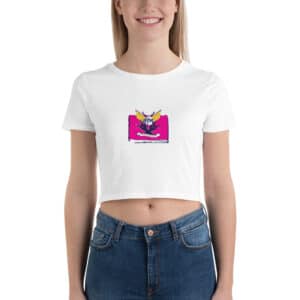 Women’s Crop Tee With Hey Make It Happen